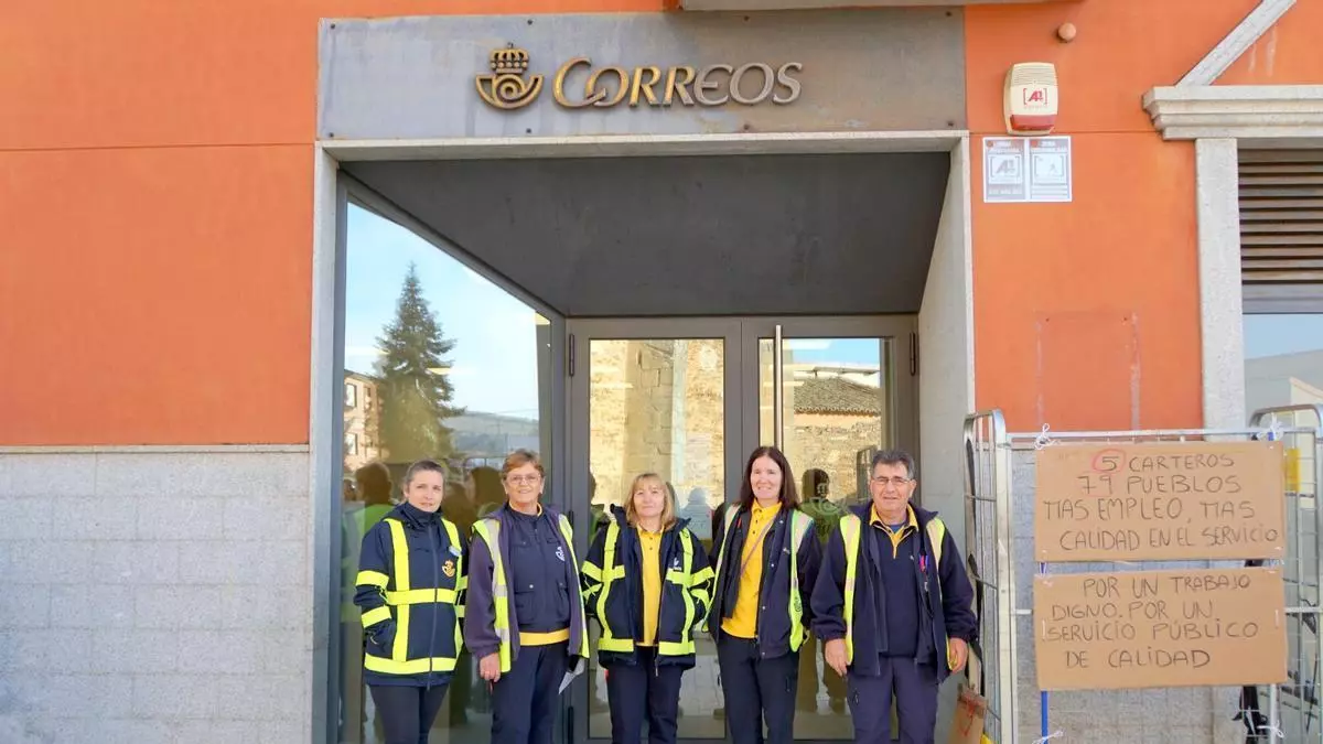 Los alistanos piden a Correos un servicio público de calidad y un trabajo digno para los Carteros