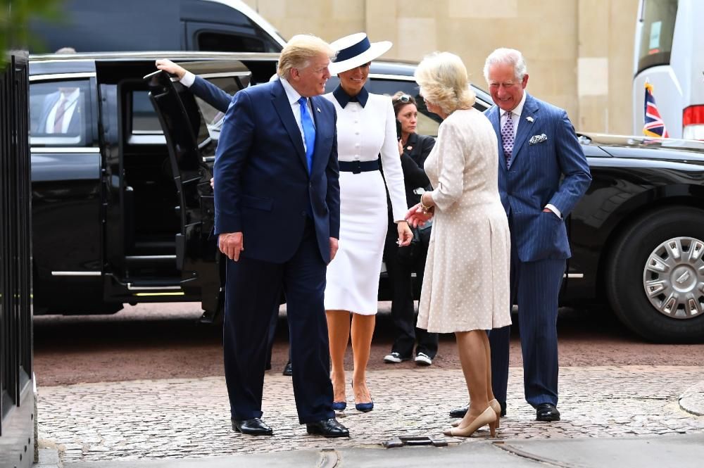 La visita de Trump a Londres, en imatges