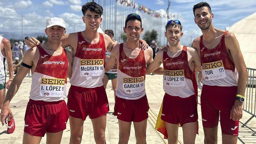 El equipo español masculino se alza con el oro mundial en 20 km marcha y el femenino alcanza el bronce