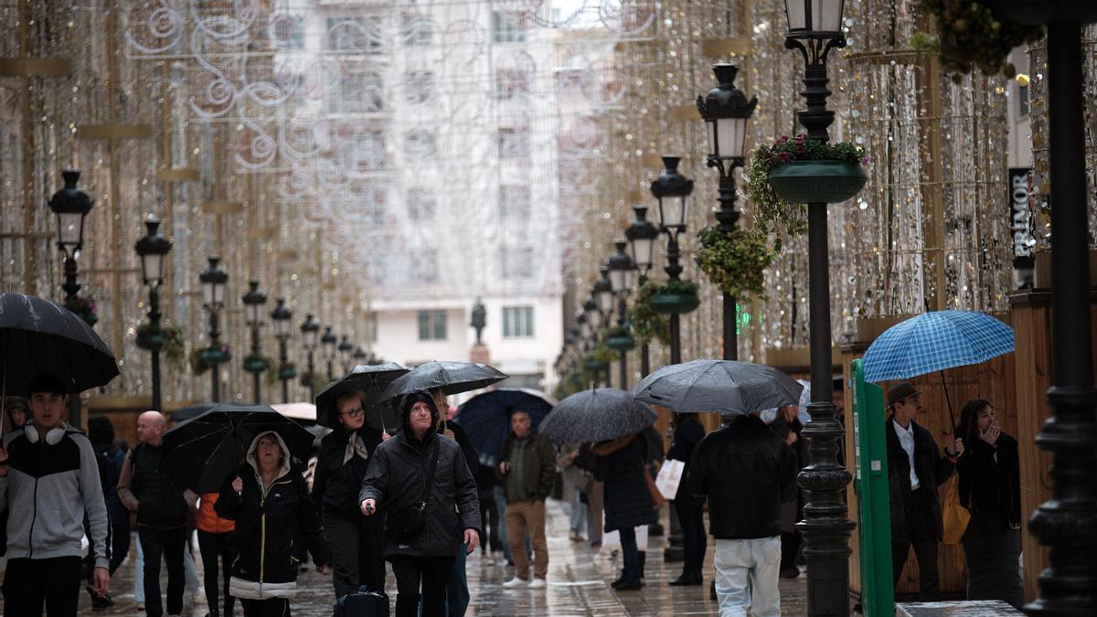 La borrasca Marta en Málaga, en imágenes