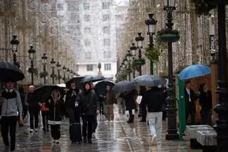 La borrasca Marta en Málaga, en imágenes