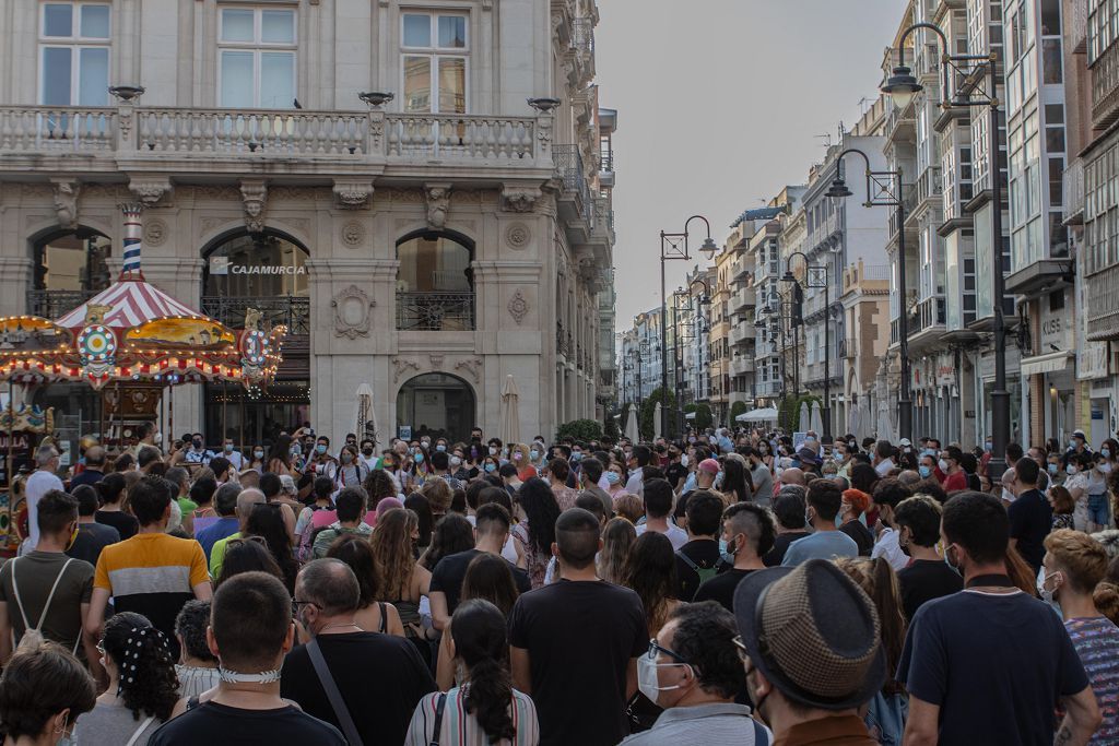 Concentración en Cartagena para pedir justicia por el asesinato homófobo cometido en Galicia