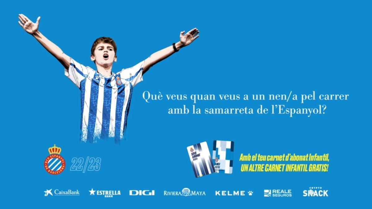 Imagen de la campaña de abonados 22/23 del Espanyol