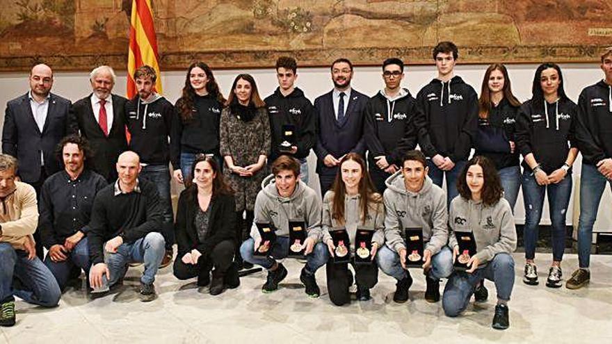 Els tretze esportistes catalans que van participar als Jocs Olímpics de la Joventut d&#039;hivern van ser distingits