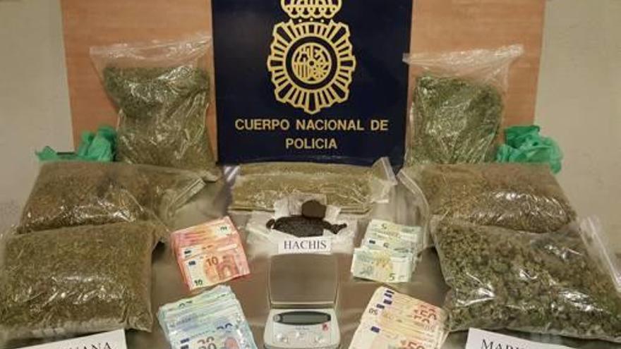 Cuatro detenidos por tráfico de drogas en un club de fumadores de cannabis de la Albufereta