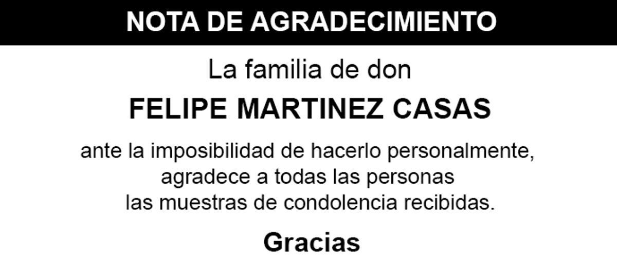 Nota Felipe Martinez Casas