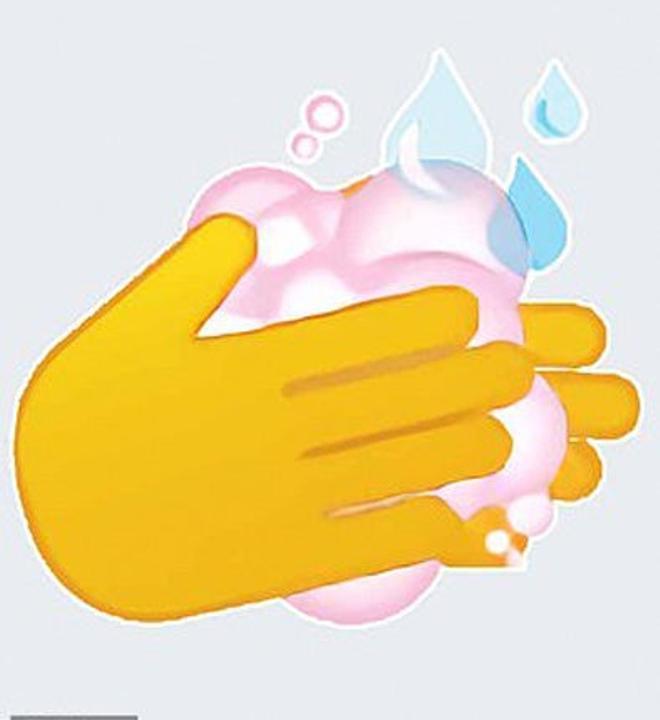 Emoji de Twitter: lávate las manos