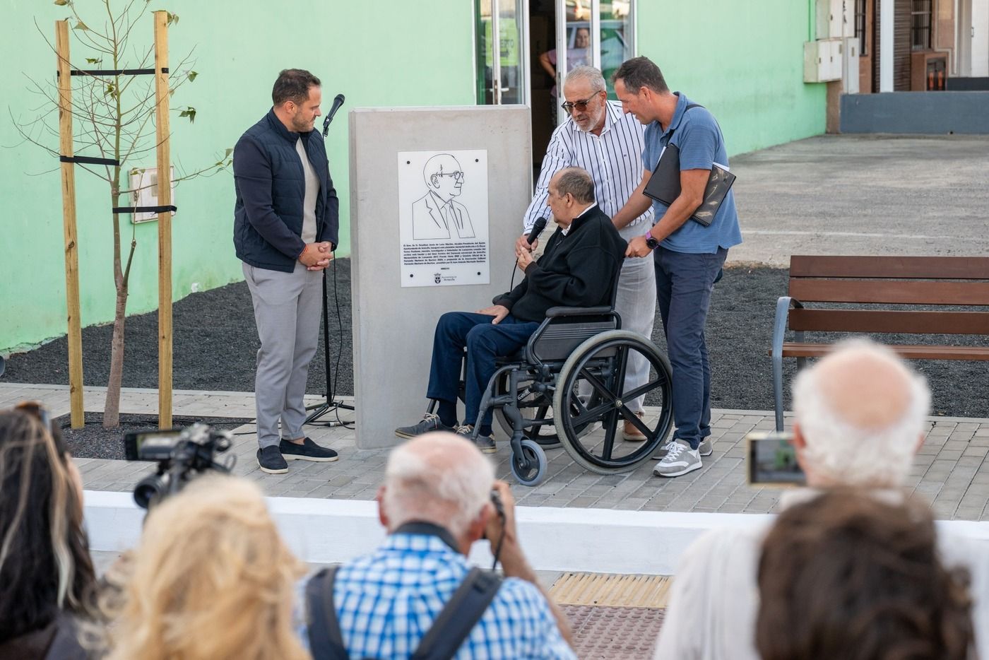Homenaje a Óscar Torres con una plazoleta en Argana Baja, en Arrecife