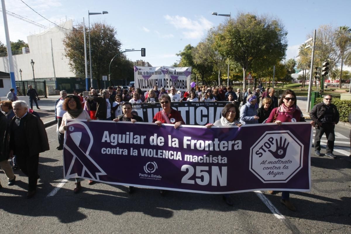 Multitudinaria manifestación contra la violencia hacia la mujeres