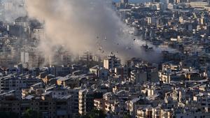 Israeli army carries air strikes on Beiruts southern suburb