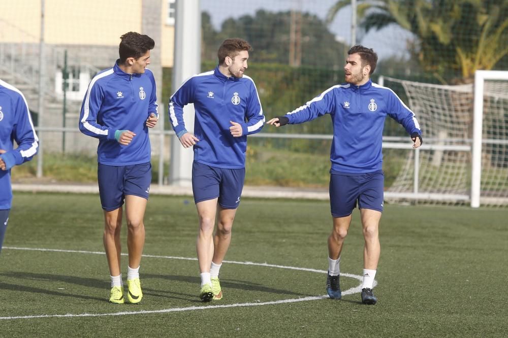 Entrenamiento del Real Avilés en Miranda