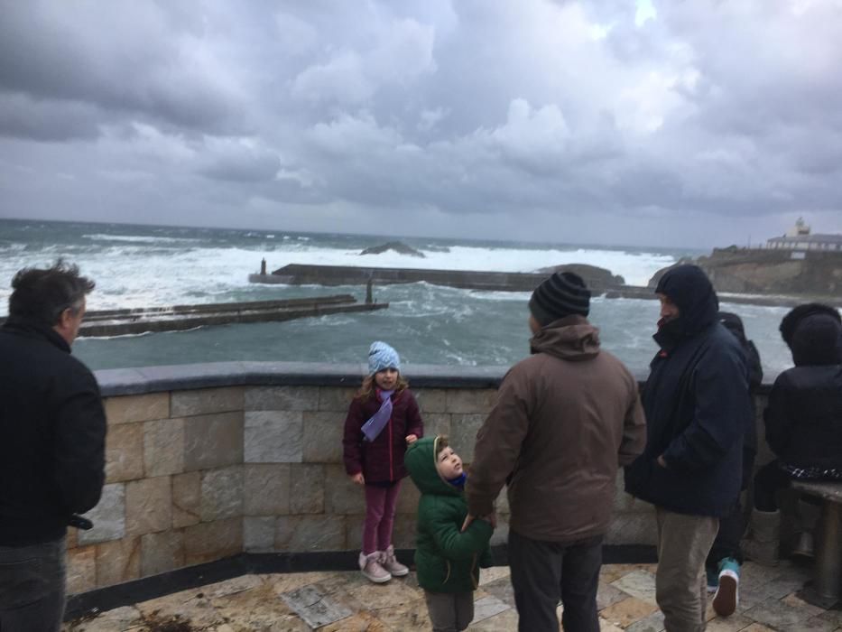 Las imágenes del temporal en Asturias