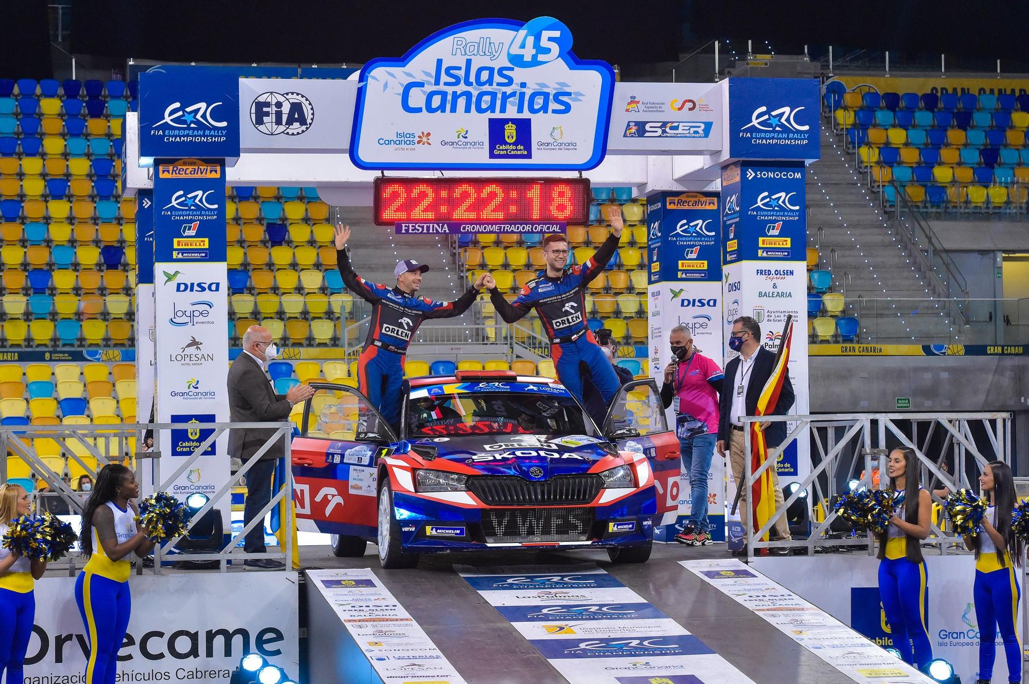 Ceremonia de inauguración en el 45º Rally Islas Canarias en el Gran Canaria Arena