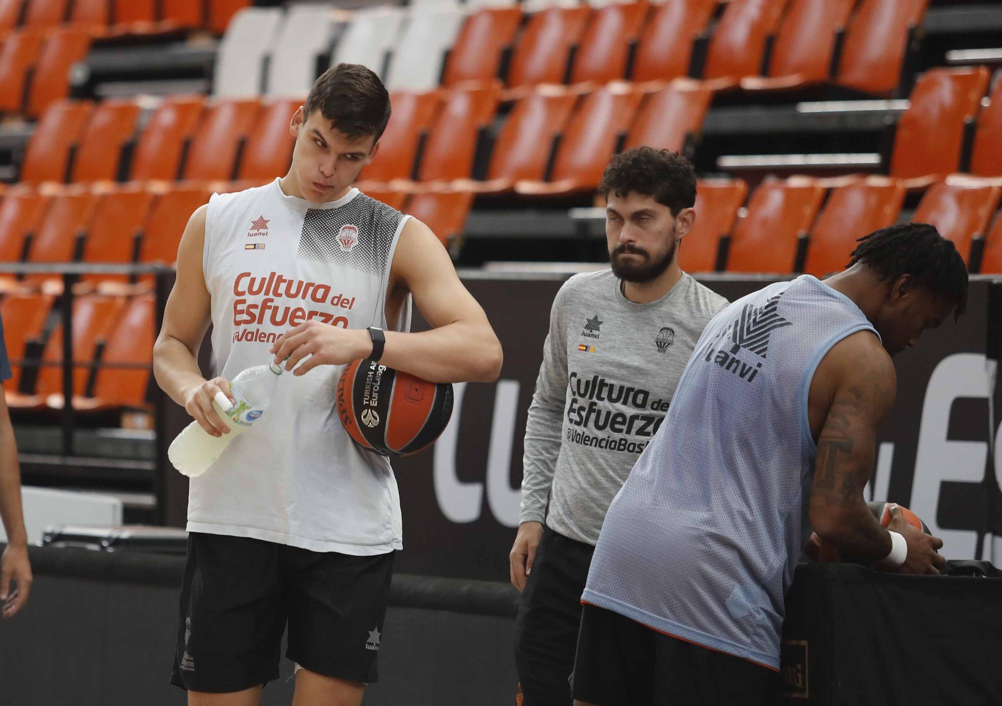 Así fue la sesión de entrenamiento para Valencia Basket