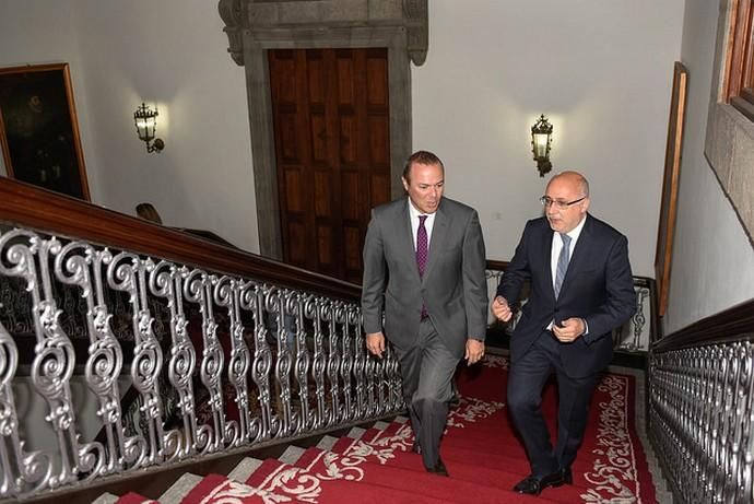 Visita oficial a Las Palmas de Gran Canaria del presidente del Cabildo, Antonio Morales