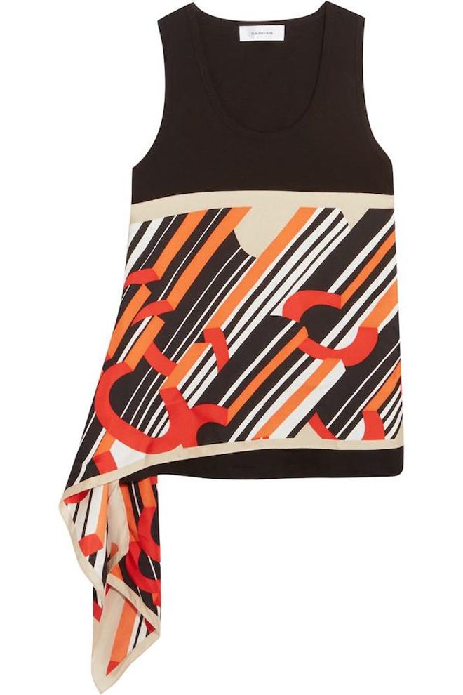 Asimetrías: Top de algodón asimétrico, de Carven, 190€