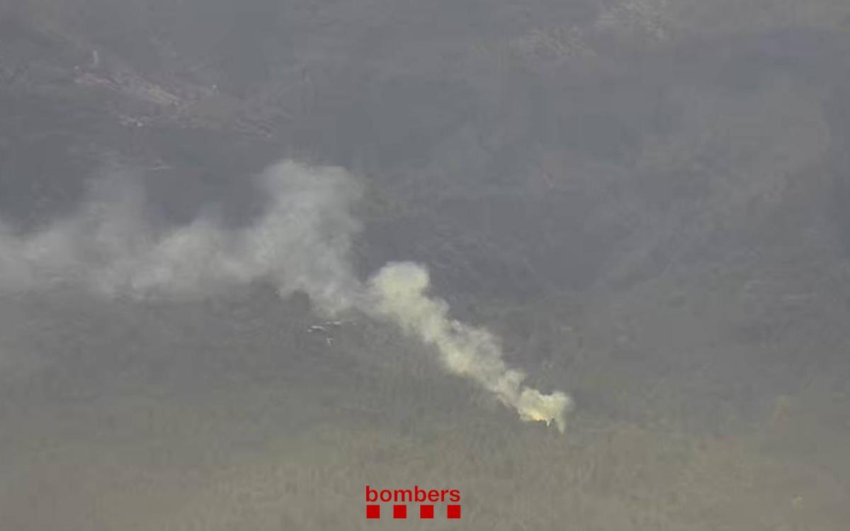 Imagen del incendio en Capafonts, Tarragona