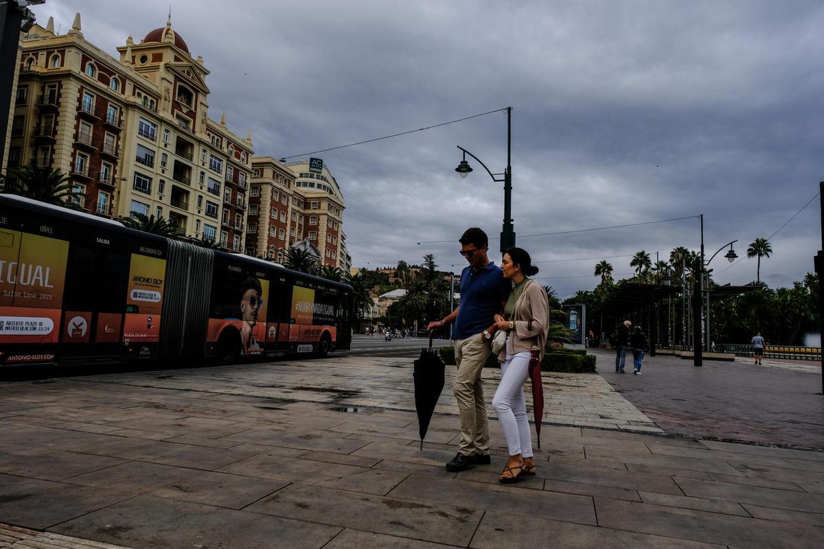 Lluvia en Málaga
