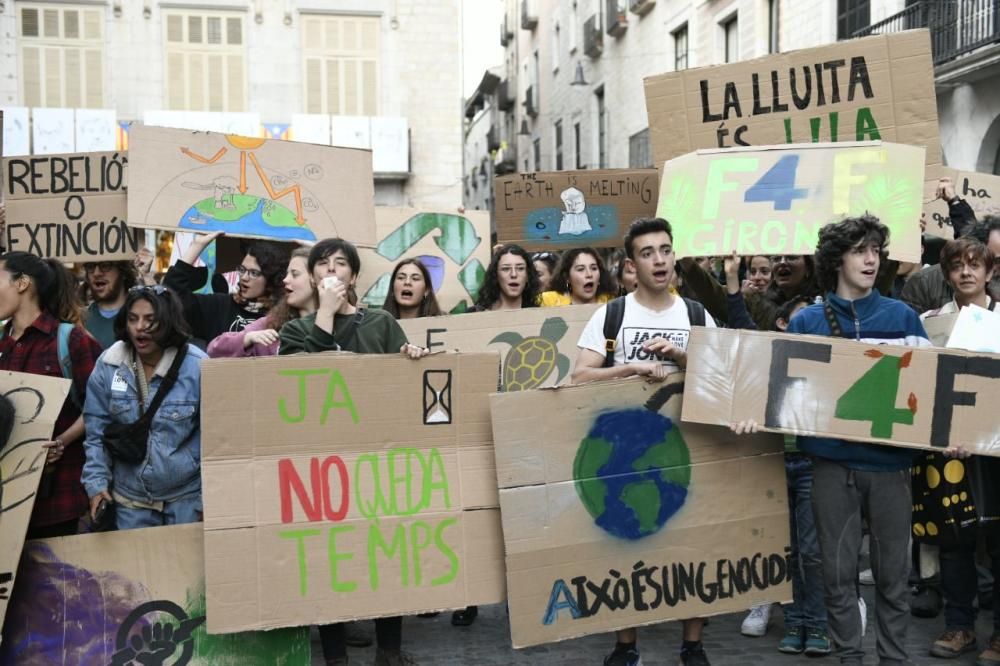 Manifestació contra el canvi climàtic a Girona