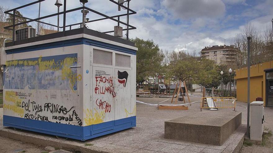 L&#039;estació per mesurar la contaminació, a la plaça d&#039;Espanya de Manresa