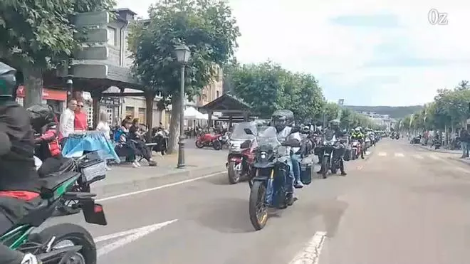 Así rugen las motos en la última ruta de la XXXI Concentración Internacional del Lago de Sanabria