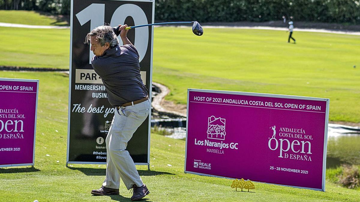 Guillermo Navarro, gerente de La Marquesa Golf, durante el torneo celebrado en Los Naranjos Golf Club.