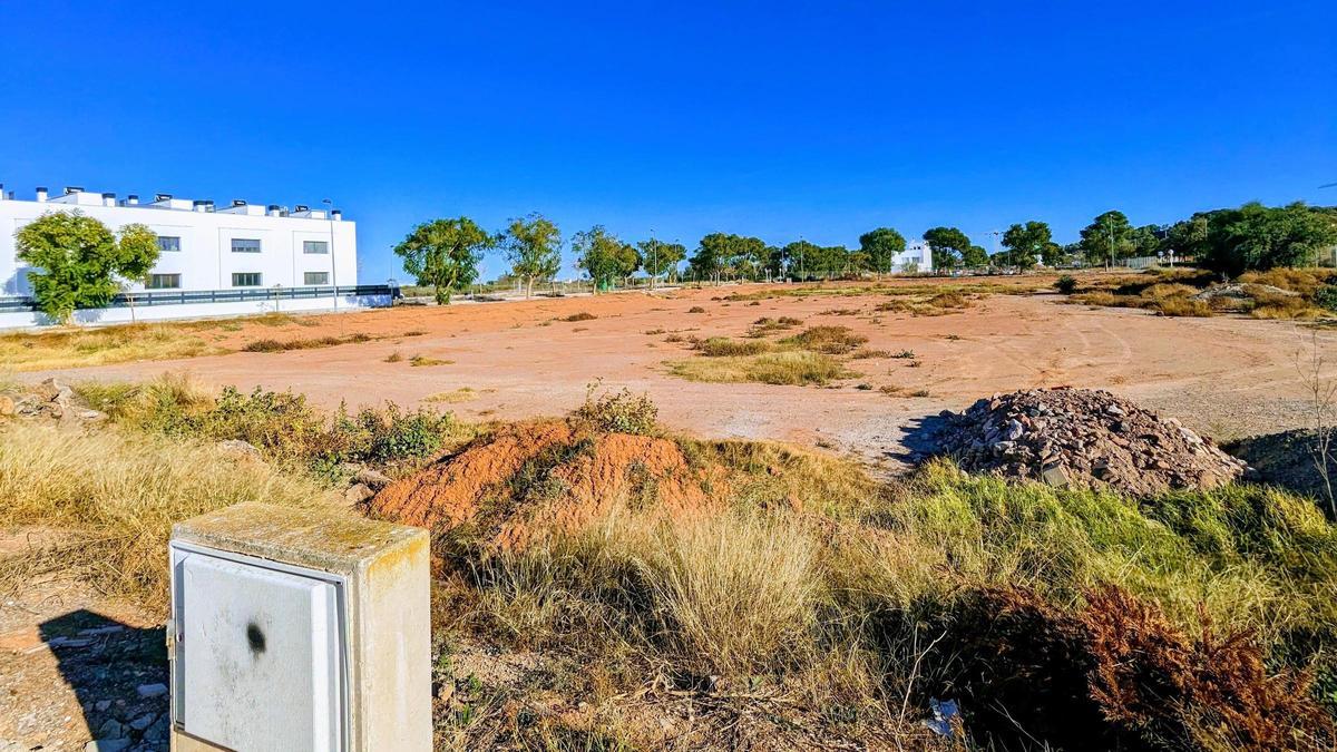 Solar donde se edificarán las 309 viviendas protegidas en el Puig.