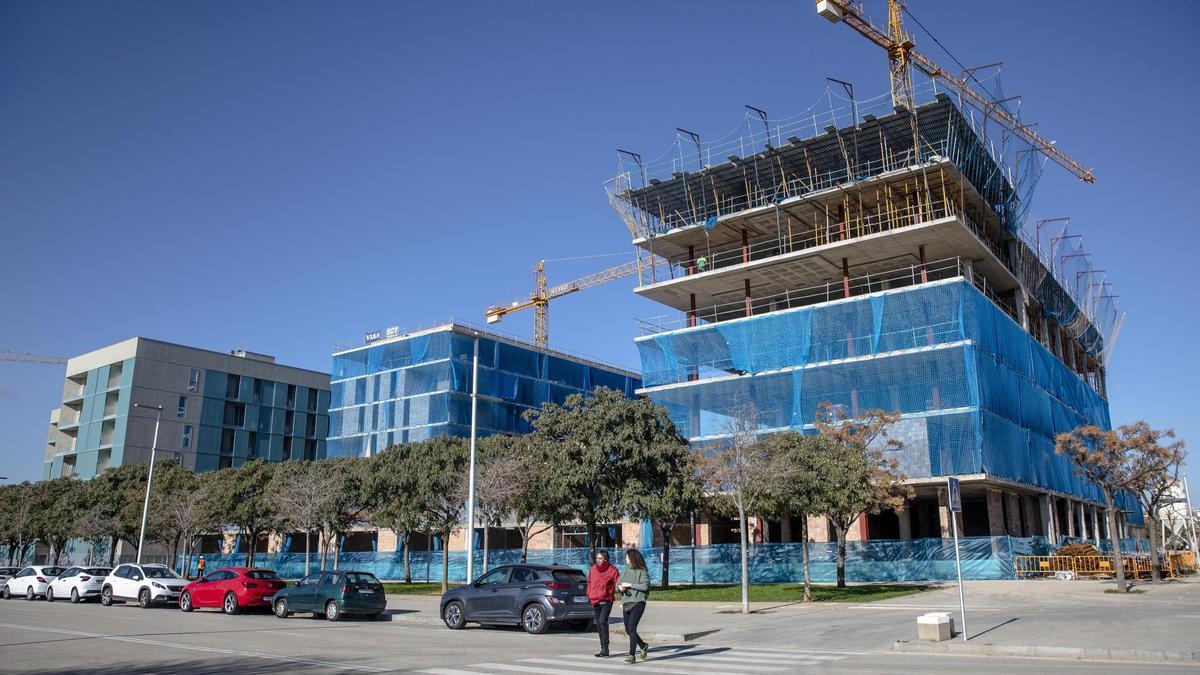 Edificios en construcción en Palma.