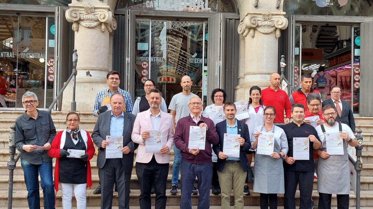 Presentación del bono comercio en València.