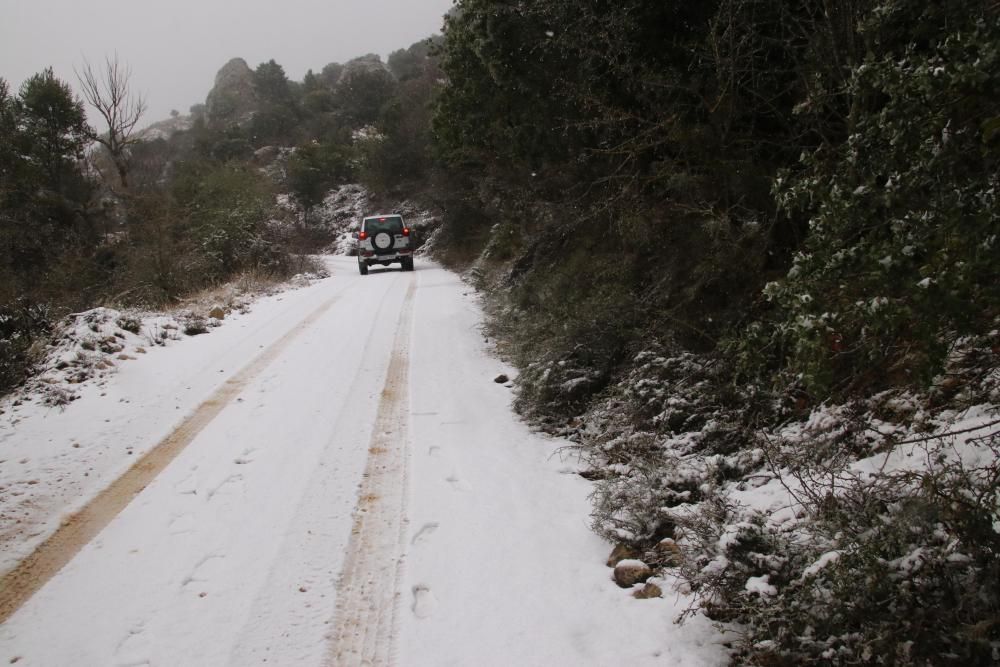 La nieve vuelve a la provincia en primavera.