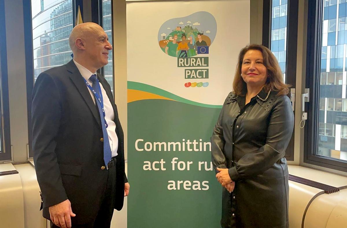 La consejera Carmen Crespo en su visita a Bruselas.