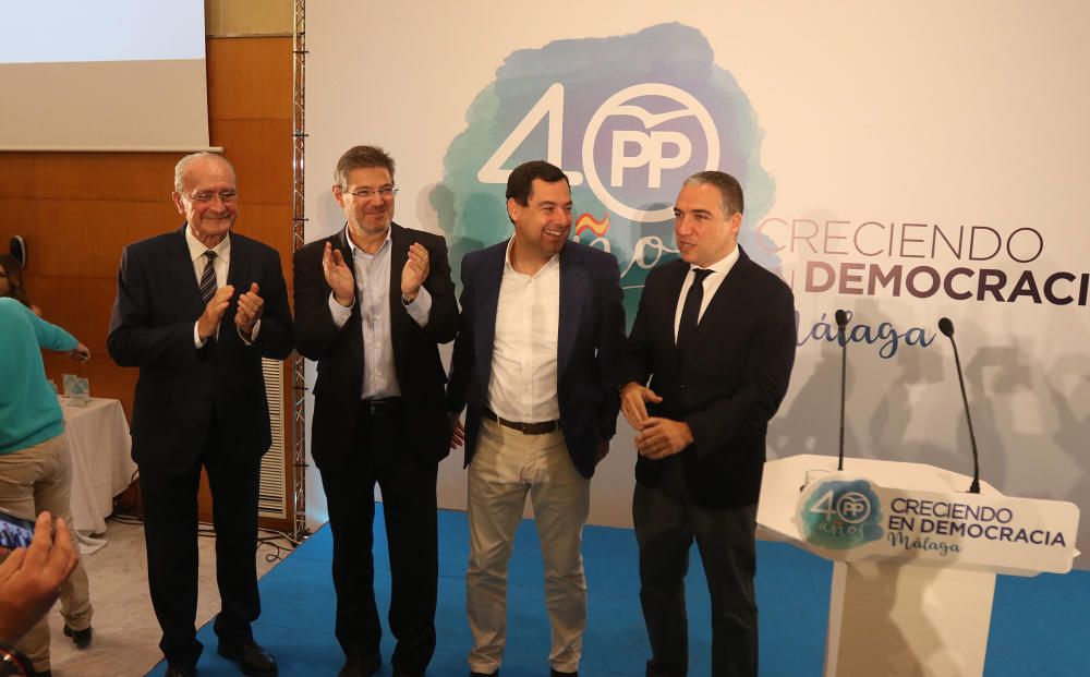 El PP de Málaga celebra sus 40 años