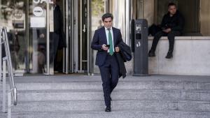 El presidente del Centro de Emprendimiento e Innovación de IE Business School desde 2010 y exconsejero de la Comunidad de Madrid, Juan José Güemes, tras declarar como testigo en los juzgados de Plaza de Castilla.