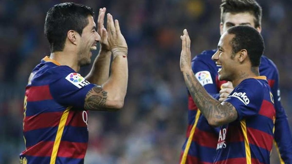 Luis Suárez y Neymar han marcado casi todos los goles del Barça en las últimas jornadas