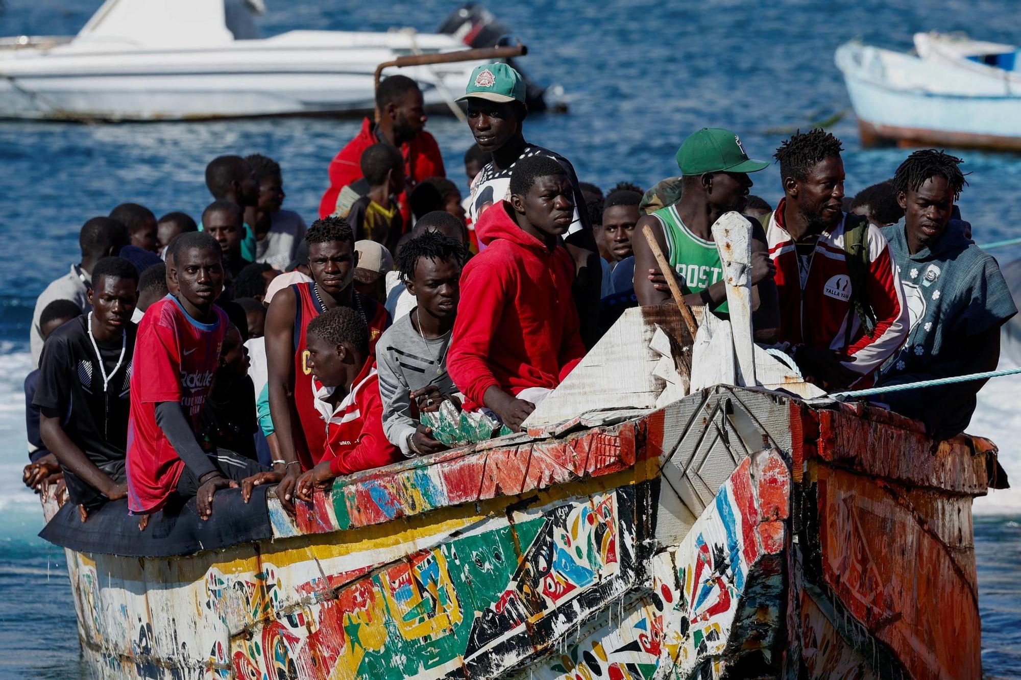 Llegada de migrantes a Gran Canaria