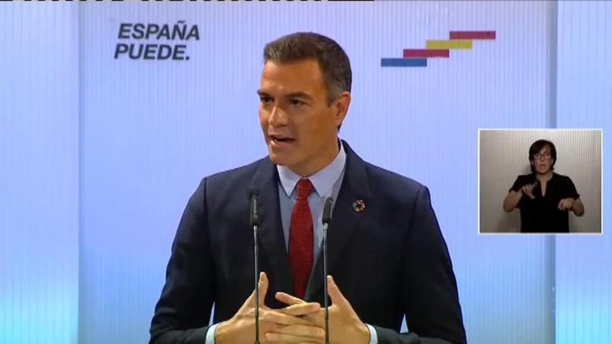Sánchez: "No tenemos otra opción que superar las dificultades unidos"