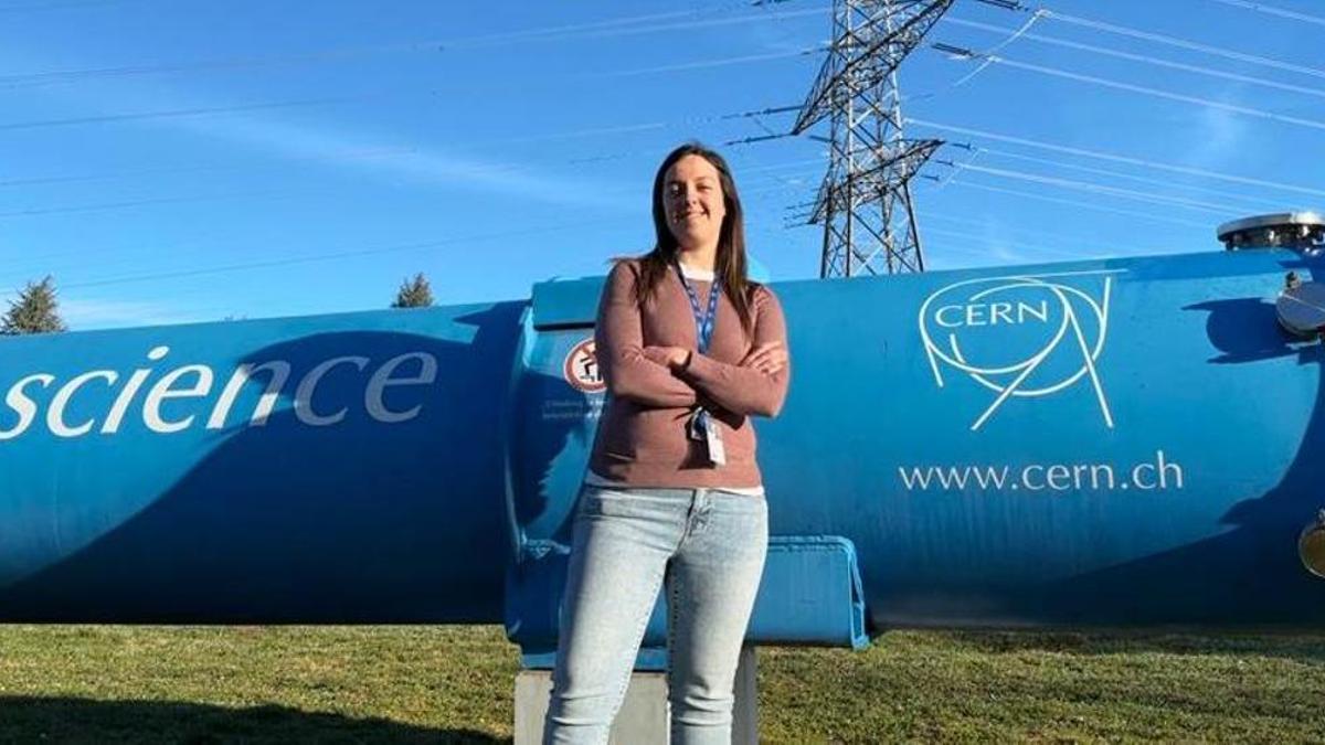 La ingeniera viguesa Carmen Misa, en el CERN de Ginebra.