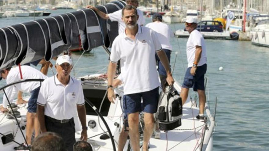 Don Felipe se estrena en la regata de la Copa del Rey
