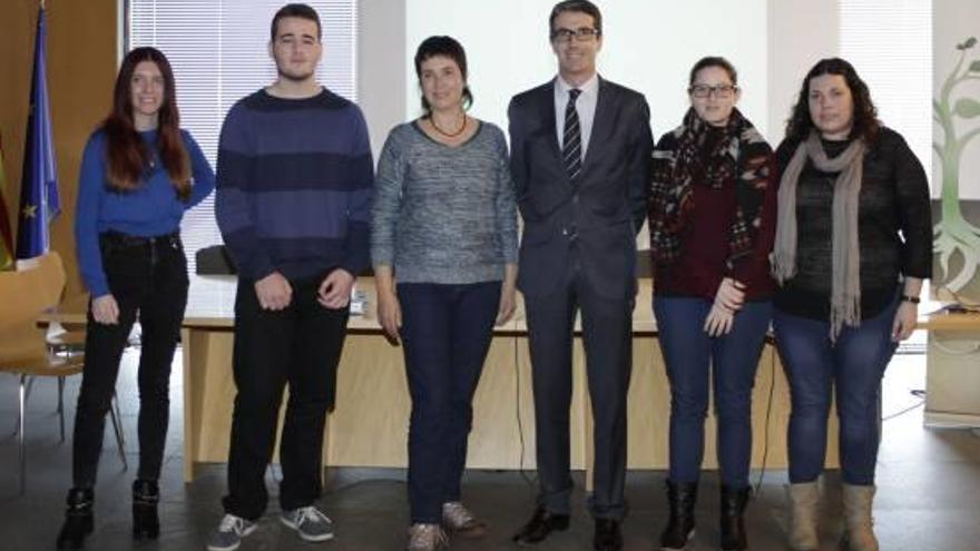 Ganadres y finalistas, ayer en el CEEI Castellón.