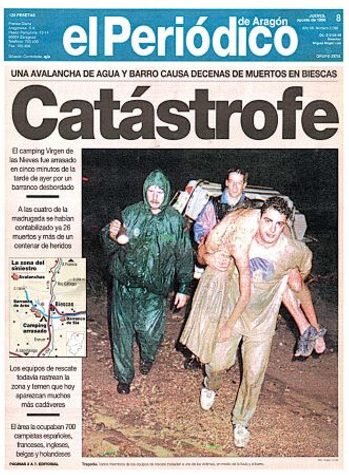 Portada de la edición del 8 de agosto de 1996.