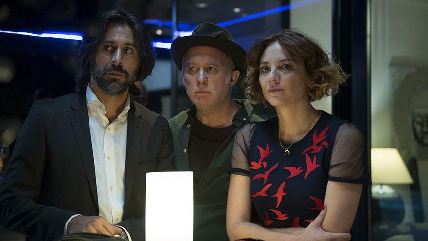 Hugo Silva, Luis Bermejo y Leonor Watling, en un capítulo de &#039;Nasdrovia&#039;.