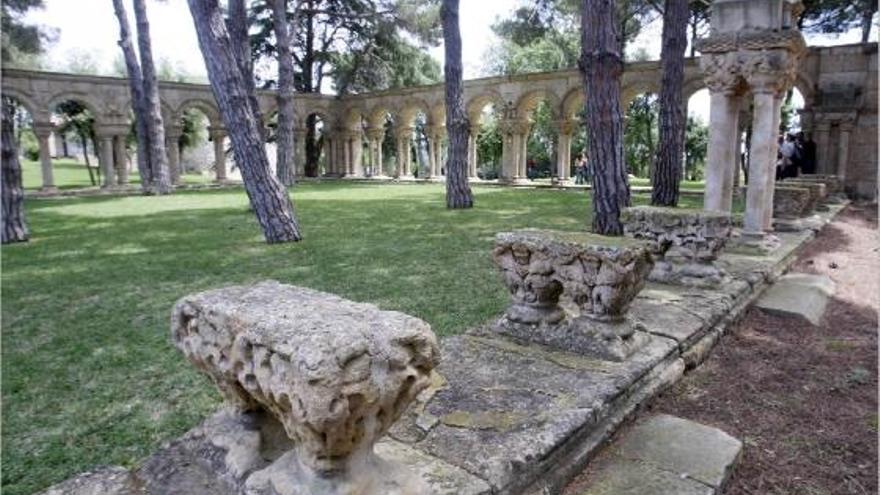 El claustre romànic ubicat a la finca Mas del Vent, a Palamós.