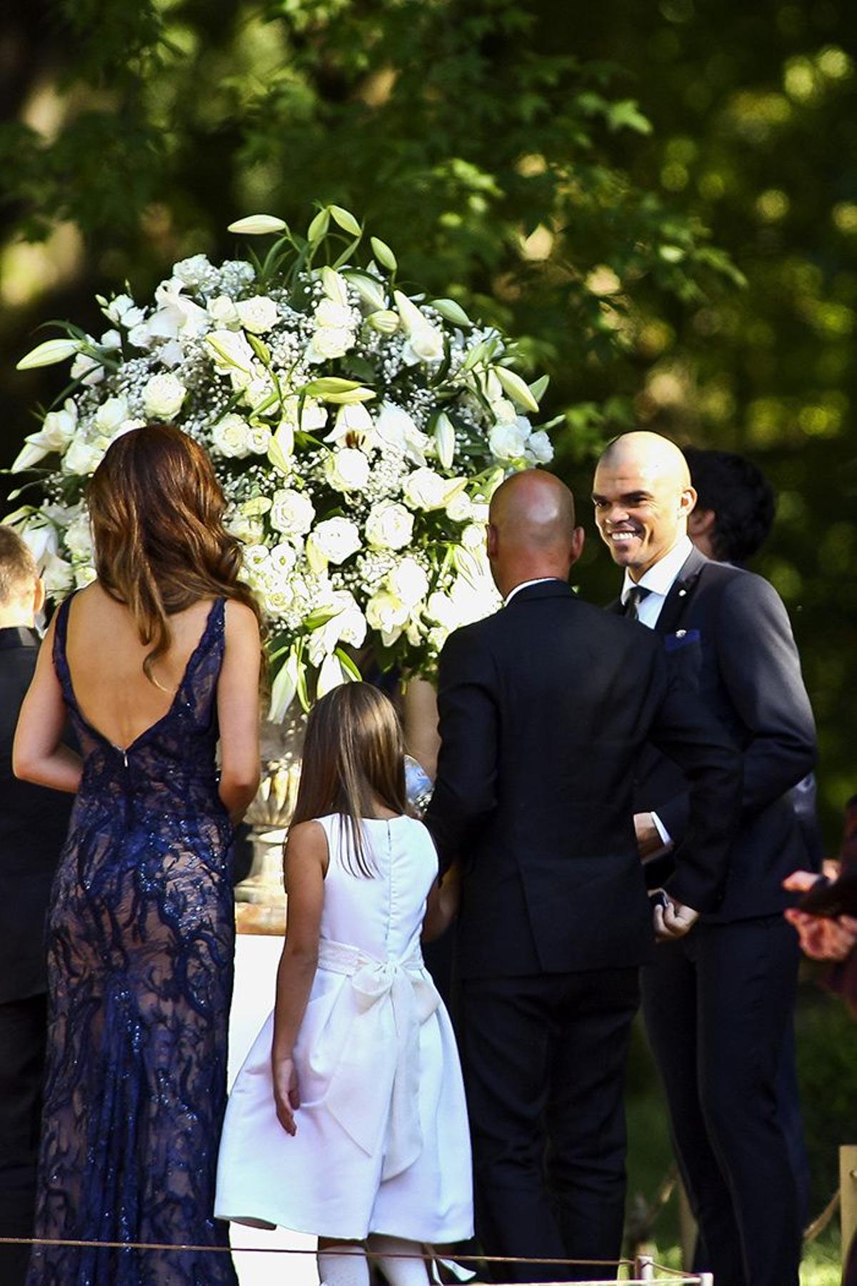 Pepe durante la boda de Jorge Mendes