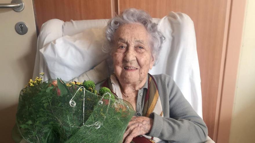 La persona més vella de Catalunya viu a Olot i avui fa 113 anys