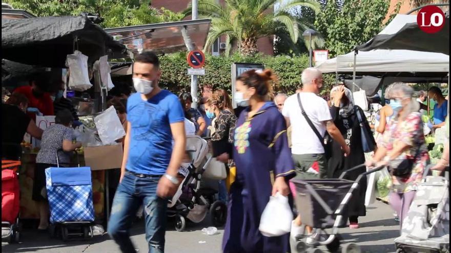 ¿Se cumplen las medidas contra el coronavirus en los mercados de Murcia?