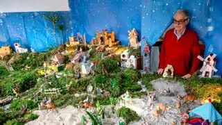 Así es el espectacular belén del vilagarciano Enrique Domínguez