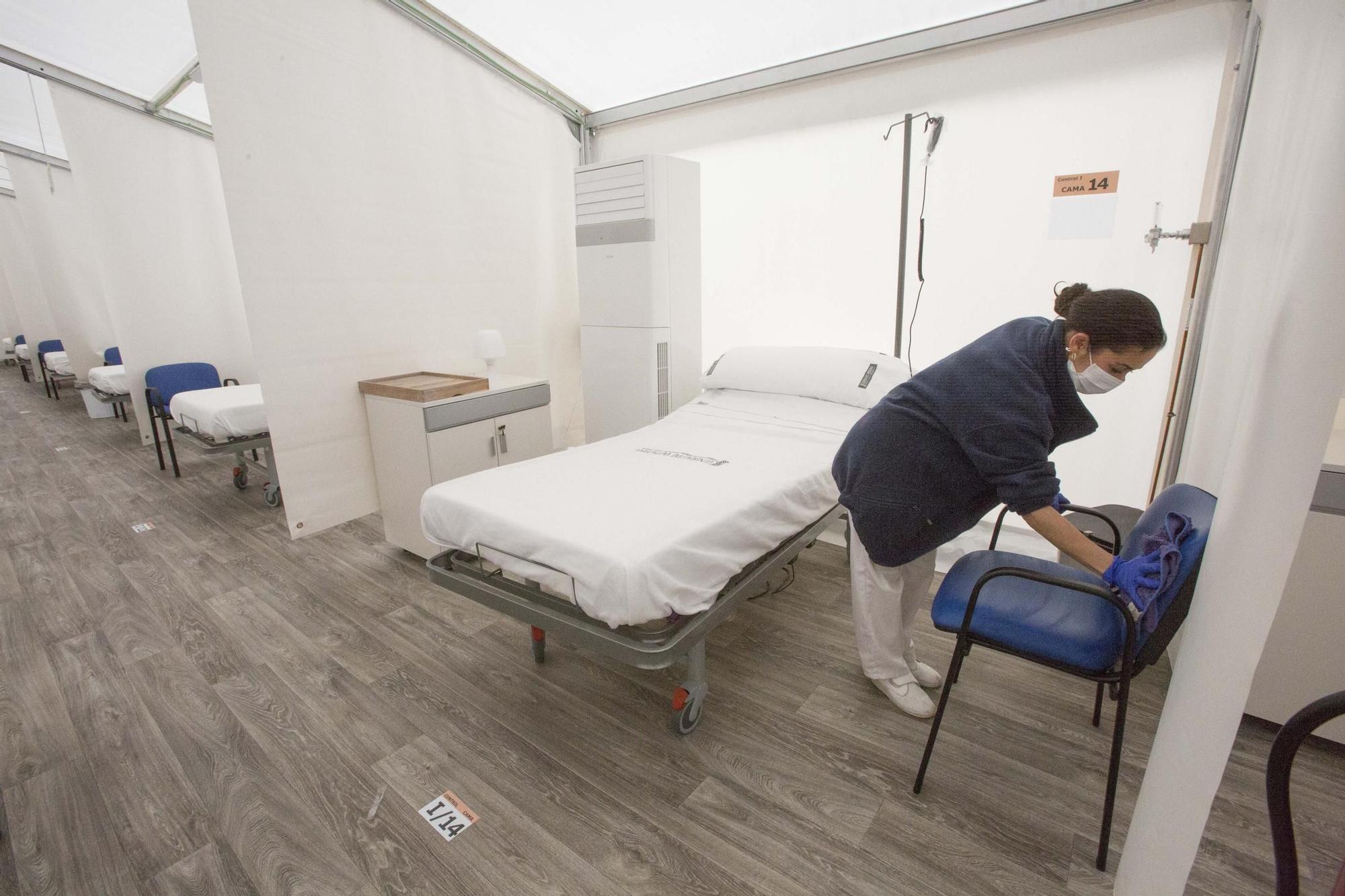 El Hospital de Campaña de Alicante da el alta a los últimos enfermos covid