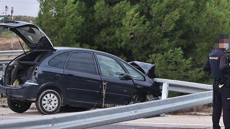 El coche accidentado