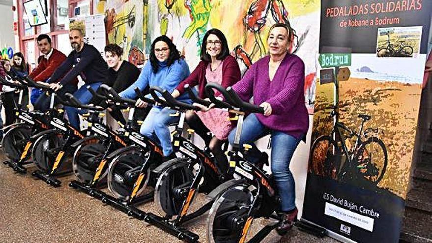 Pedaladas solidarias para recordar a los refugiados