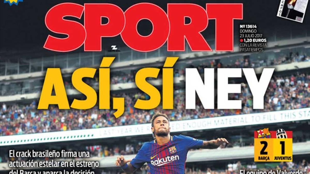 El titular de SPORT El titular de SPORT